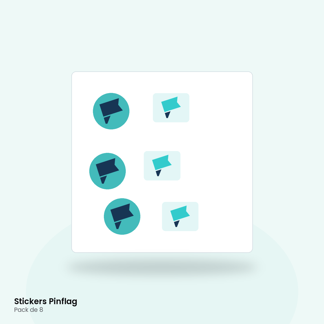 Stickers Pinflag
